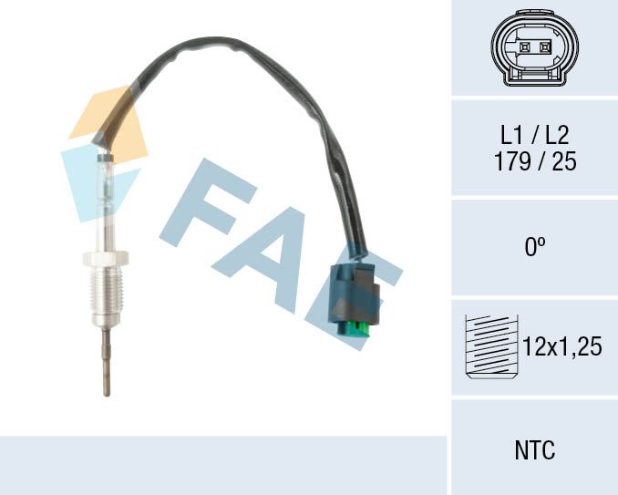 FAE Érzékelő, kipufogógáz-hőmérséklet 68602