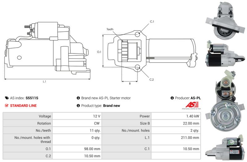 AS-PL S5511S Starter