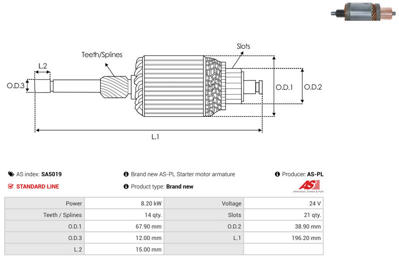 Ankur, starter, AS-PL SA5019