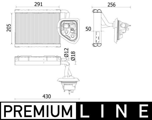 MAHLE Verdamper, airconditioning AE 160 000P