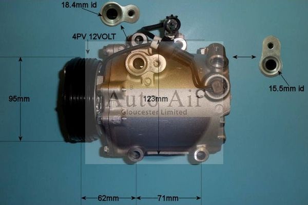 Auto Air Gloucester 14-0237P Compressor, air conditioning