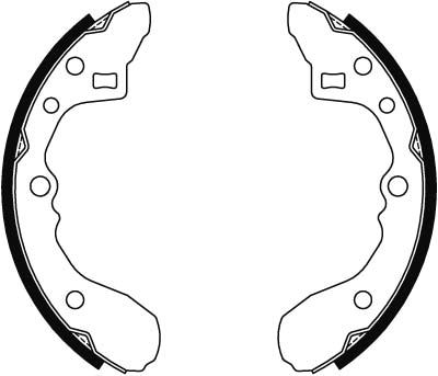 Комплект гальмівних колодок, Trw GS8286
