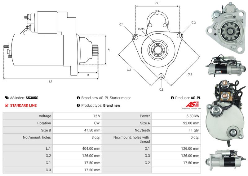 AS-PL S5305S Starter