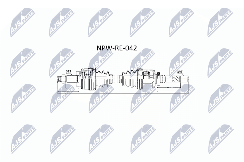 NTY hajtótengely NPW-RE-042