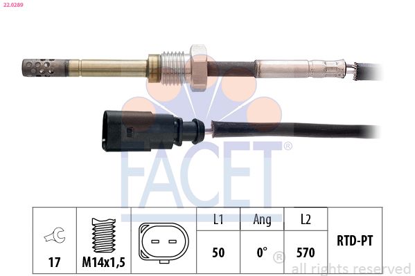 FACET Sensor, uitlaatgastemperatuur 22.0289