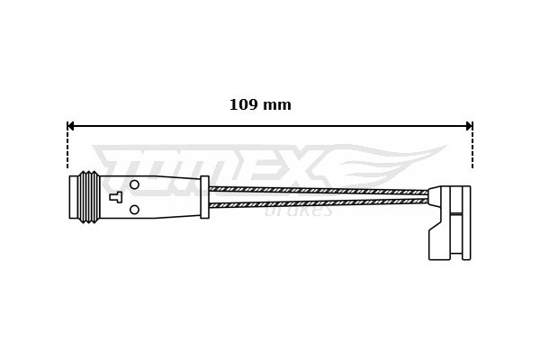 TOMEX Brakes figyelmezető kontaktus, fékbetétkopás TX 30-55