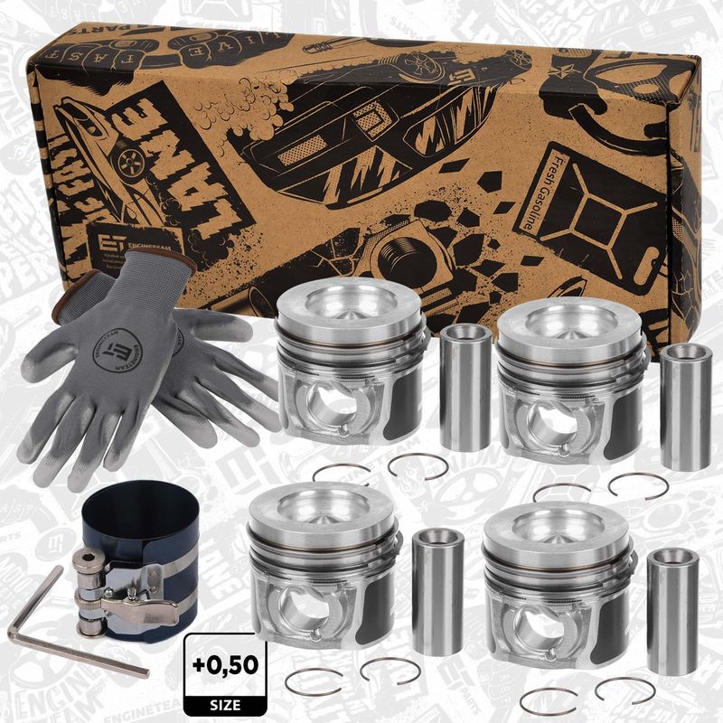 Product Image - Zuigerset - PM014050VR1 - ET ENGINETEAM