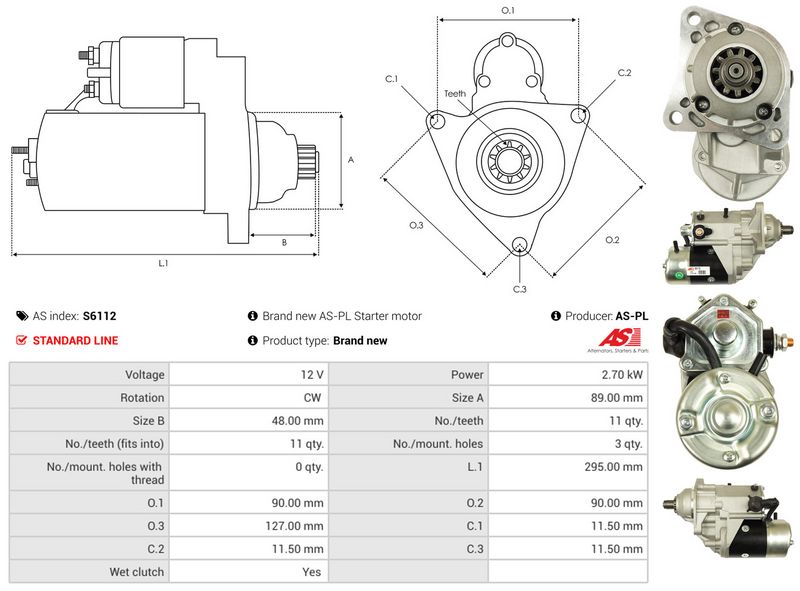 AS-PL S6112 Starter