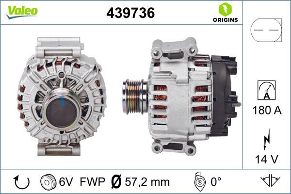 VALEO Dynamo / Alternator 439736