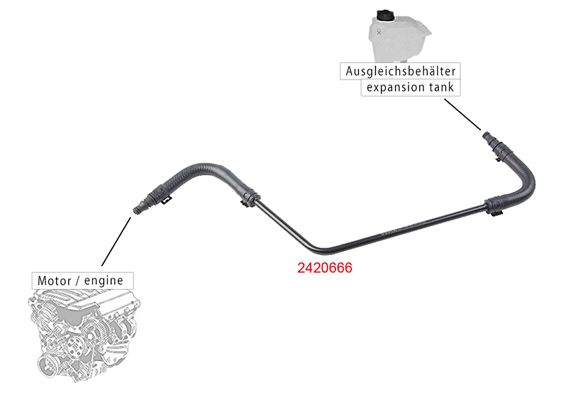 METZGER AUTOTEILE 2420666 Radiator Hose