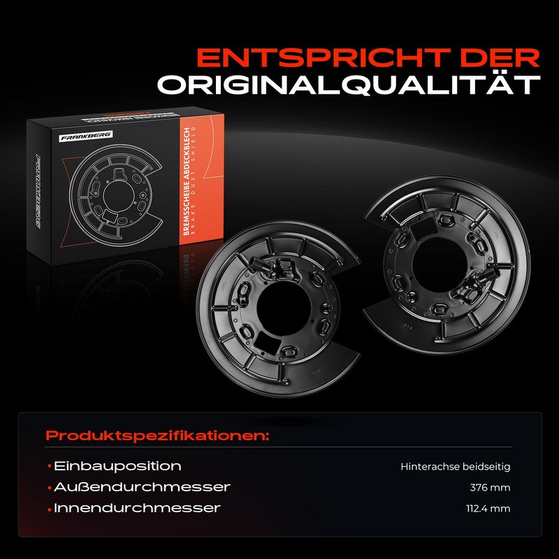 Frankberg 5481FB0032610 Splash Guard, brake disc