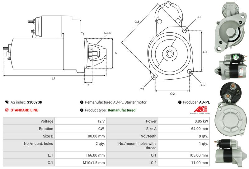 AS-PL S3007SR Starter
