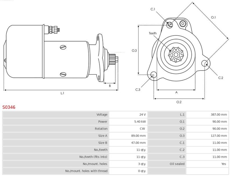 AS-PL S0346 Starter