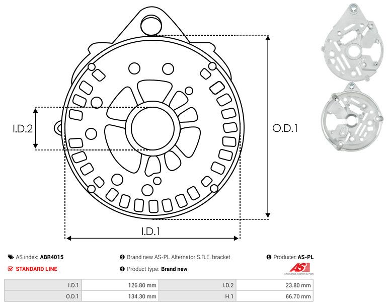 Kaitsekate, generaator, AS-PL ABR4015
