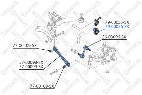 STELLOX 79-00056-SX Mounting, stabiliser bar