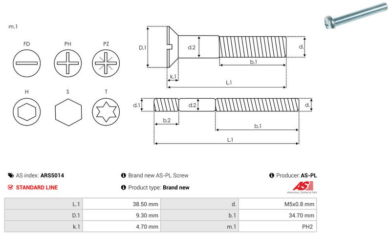 AS-PL ARS5014 Repair Set, alternator