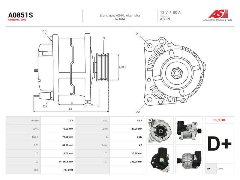 This part match OEM code: 12311735234