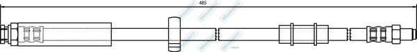 APEC Brake Hose BHO4043