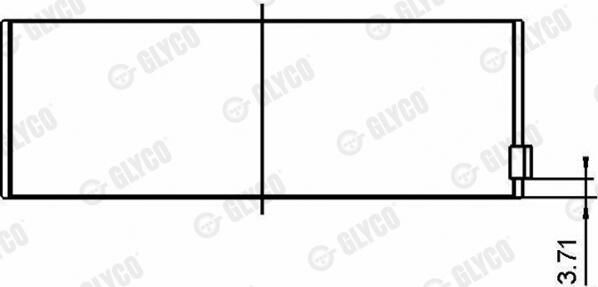 GLYCO Coussinet bielle 71-4108 STD