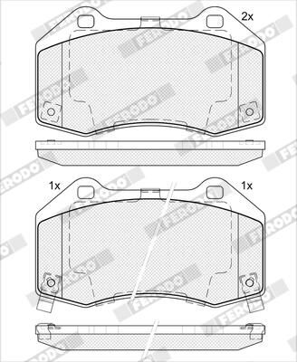 FERODO FDB5382 Brake Pad Set, disc brake