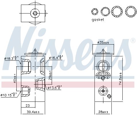 NISSENS 999567 Expansion Valve, air conditioning