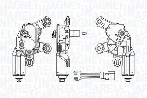 MAGNETI MARELLI törlőmotor 064075100010