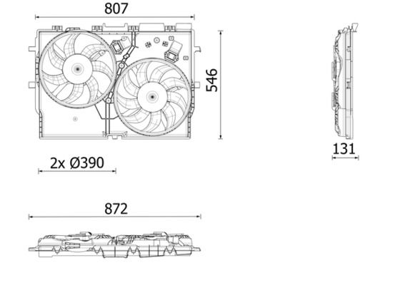 MAHLE Koelventilatorwiel CFF 627 000P