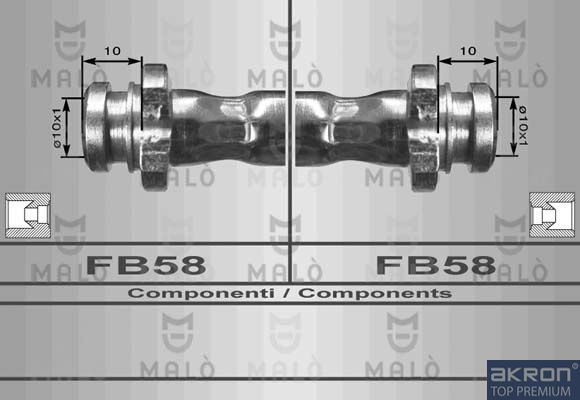 AKRON-MALÒ fékcső 80012