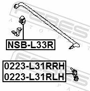 FEBEST 0223-L33RLH Link/Coupling Rod, stabiliser bar