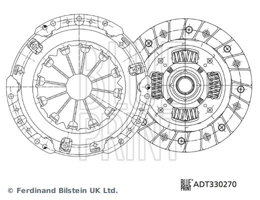 Комплект зчеплення, Blue Print ADT330270