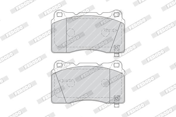 FERODO FDB1968 Brake Pad Set, disc brake