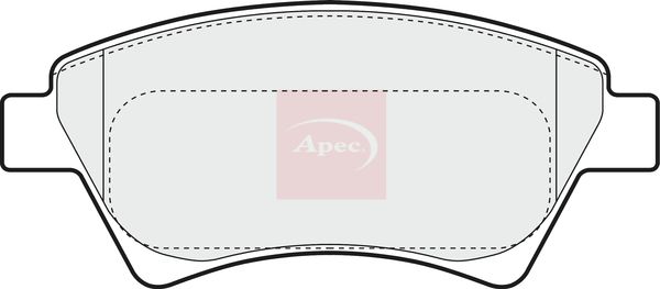 APEC Brake Pad Set, disc brake PAD1308