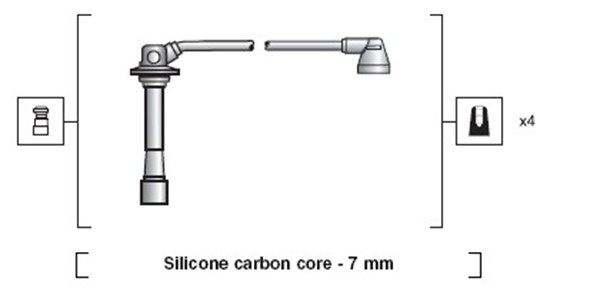 MAGNETI MARELLI gyújtókábelkészlet 941318111180