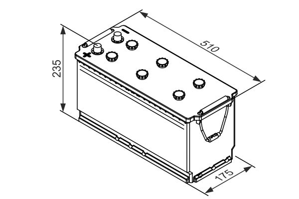 BOSCH 0 092 T30 390 Starter Battery