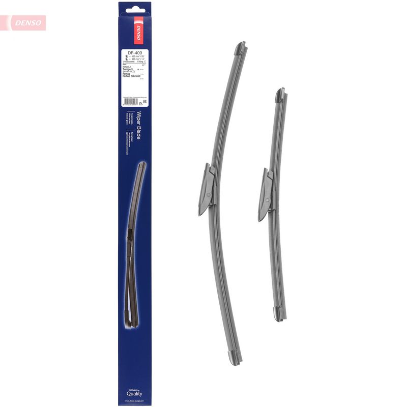 Wisserblad voegloos Voor 500/350mm past: RENAULT TWINGO III  SMART FORFOUR, FORTWO 07.14-