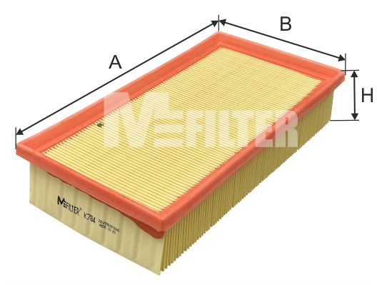 Повітряний фільтр, Mfilter K784