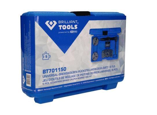 Pöörde-, tagasitõmbetööriistakomplekt, pidurisadulakolb, KS TOOLS BT701150