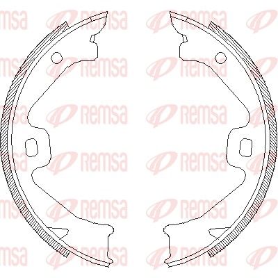 REMSA ROVER Колодки гальмівні барабанні задні 75 2.0 CDTi 03-05