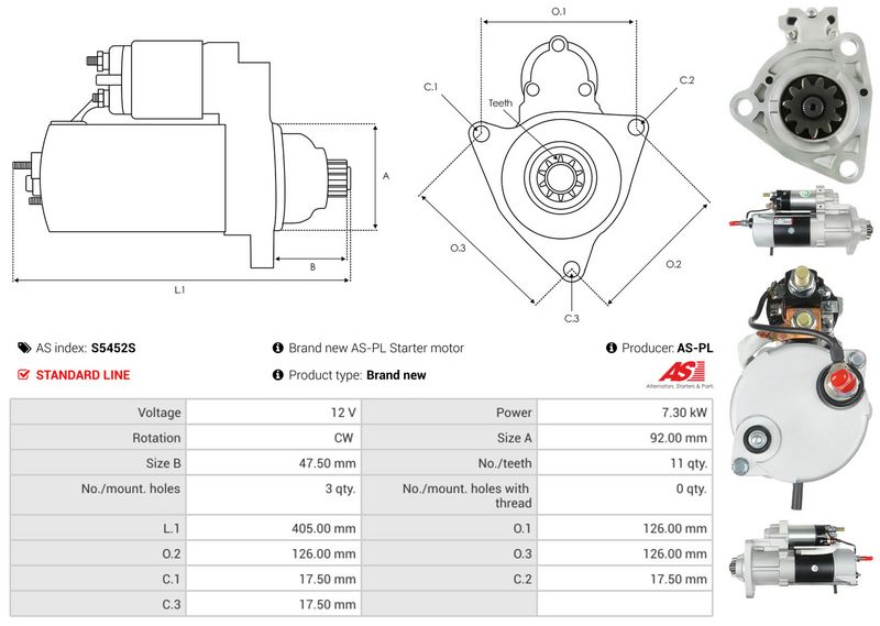 AS-PL S5452S Starter
