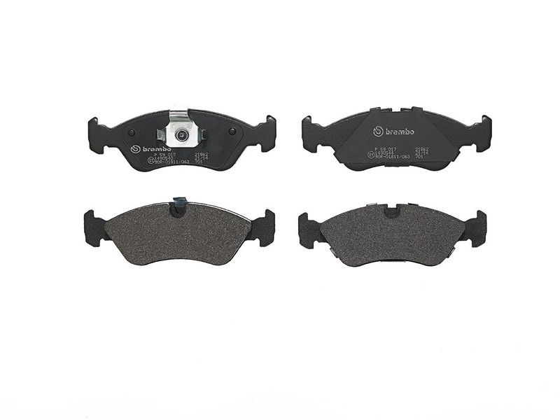 комплект спирачно феродо, дискови спирачки BREMBO