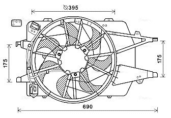 AVA QUALITY COOLING ventilátor, motorhűtés FD7577