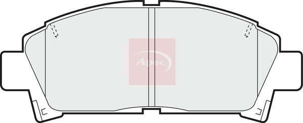APEC Brake Pad Set, disc brake PAD799