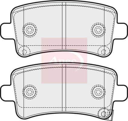 APEC Brake Pad Set, disc brake PAD1697