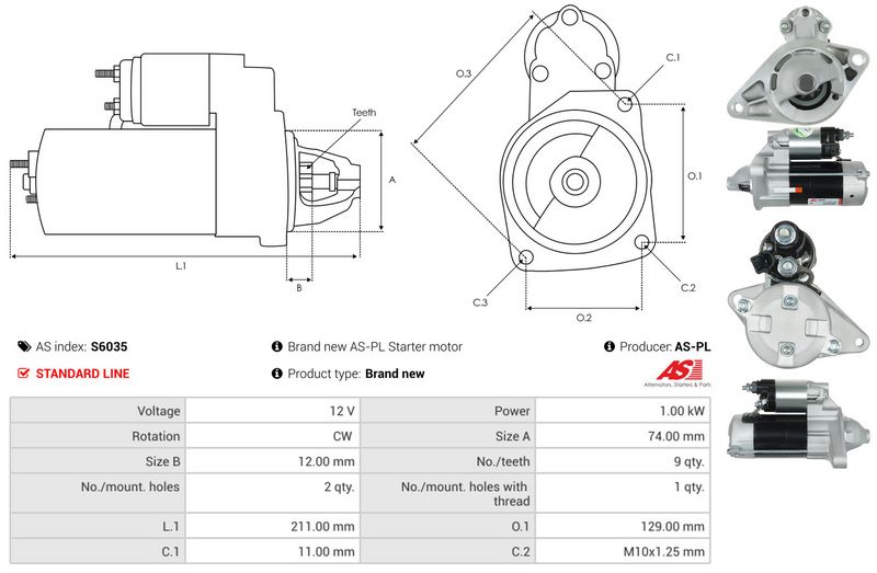 AS-PL S6035 Starter