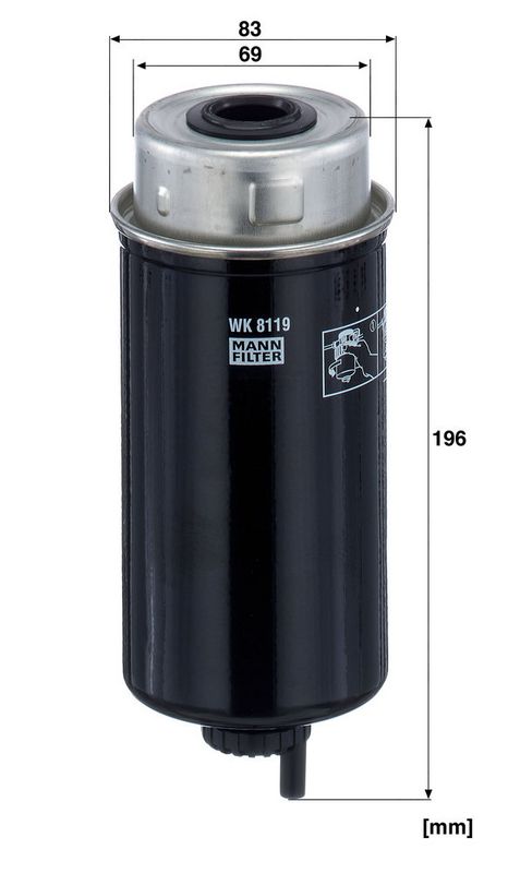MANN-FILTER WK8119 Fuel Filter