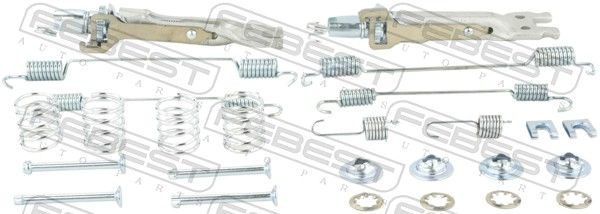 FEBEST tartozékkészlet, rögzítőfék pofa 0204-G15RAR-KIT