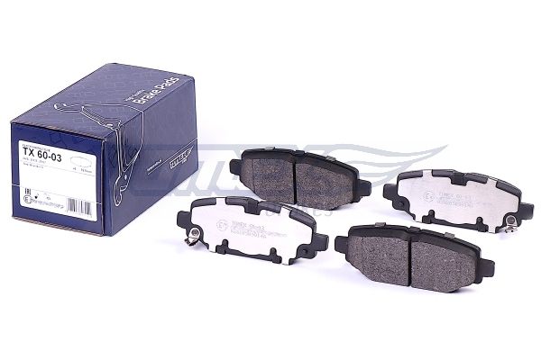 TOMEX Brakes TX 60-03 Комплект гальмівних накладок, дискове гальмо