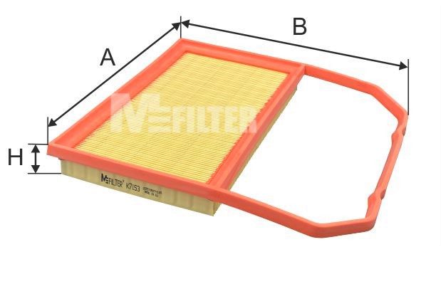 Повітряний фільтр, Skoda Fabia /VW Polo 1.0 i/TSI 14-, Mfilter K7153
