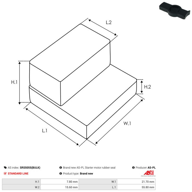 AS-PL SRS5055(BULK) Repair Kit, starter