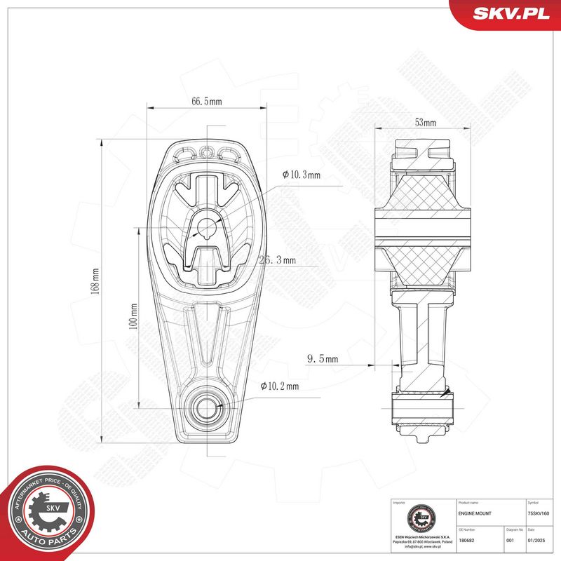 Paigutus, Mootor, ESEN SKV...